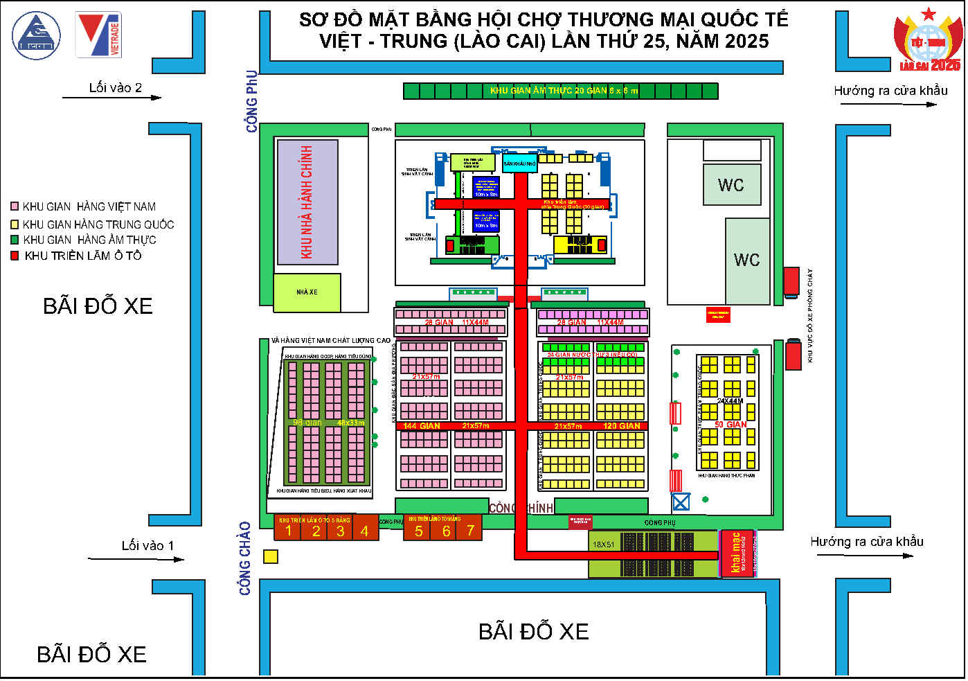 Sơ đồ tổng thể Hội chợ